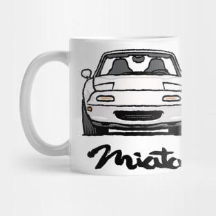 MX5 Miata NA White Mug